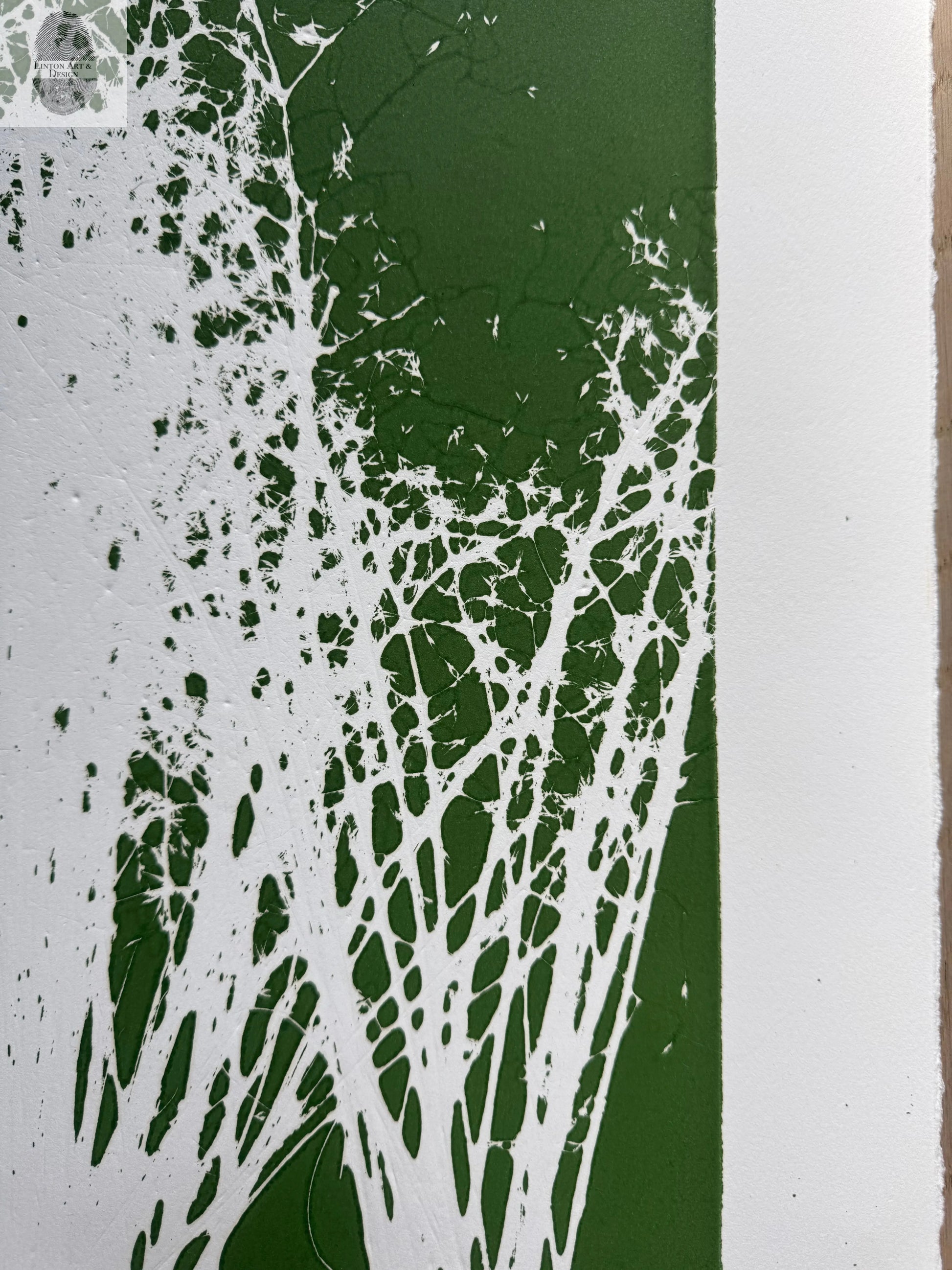 Indian Rice Grass, Original Monoprint, 20x26.5, Native Plants of Utah, Native Grass, O lintonart