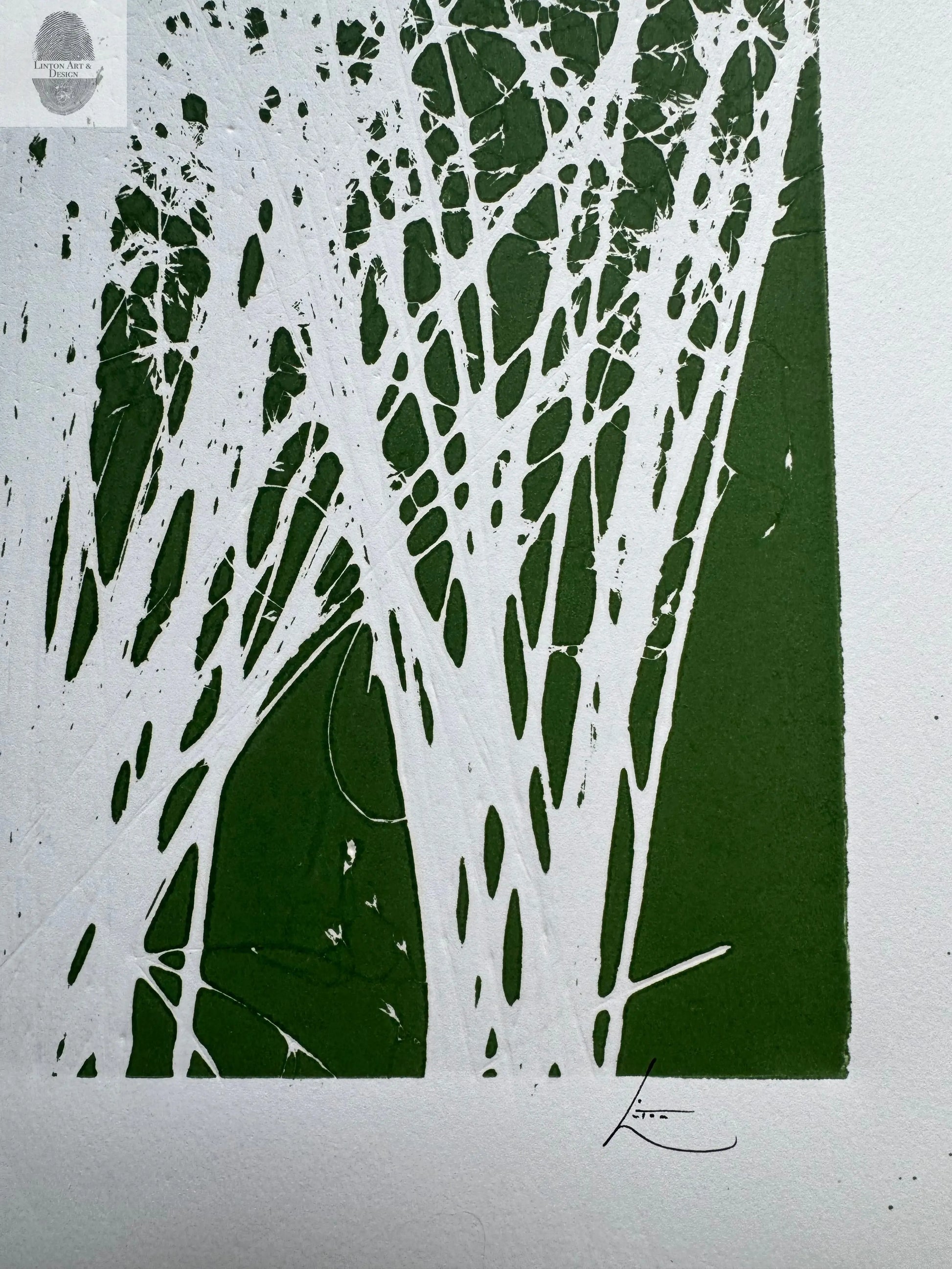 Indian Rice Grass, Original Monoprint, 20x26.5, Native Plants of Utah, Native Grass, O lintonart