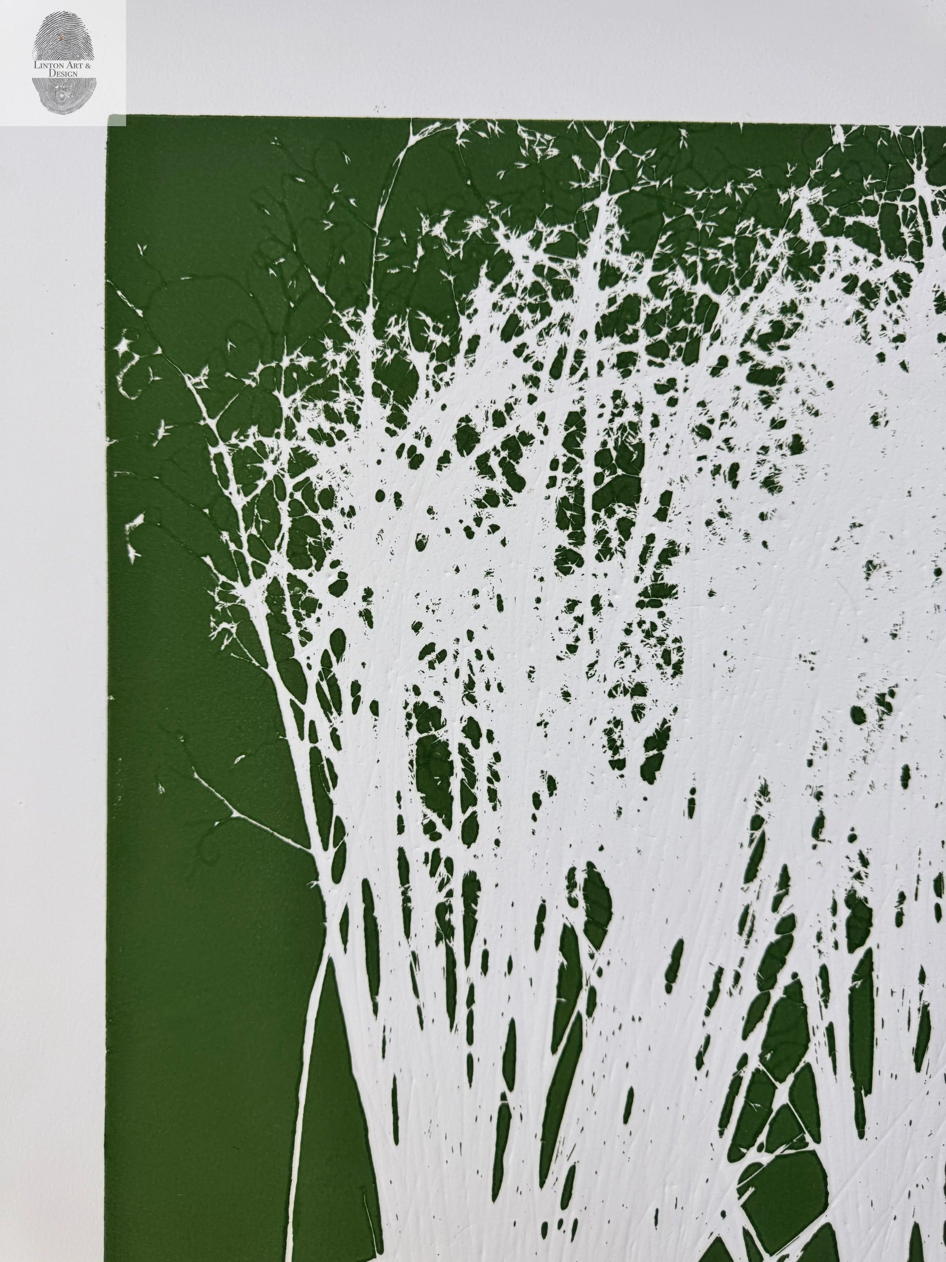 Indian Rice Grass, Original Monoprint, 20x26.5, Native Plants of Utah, Native Grass, O lintonart