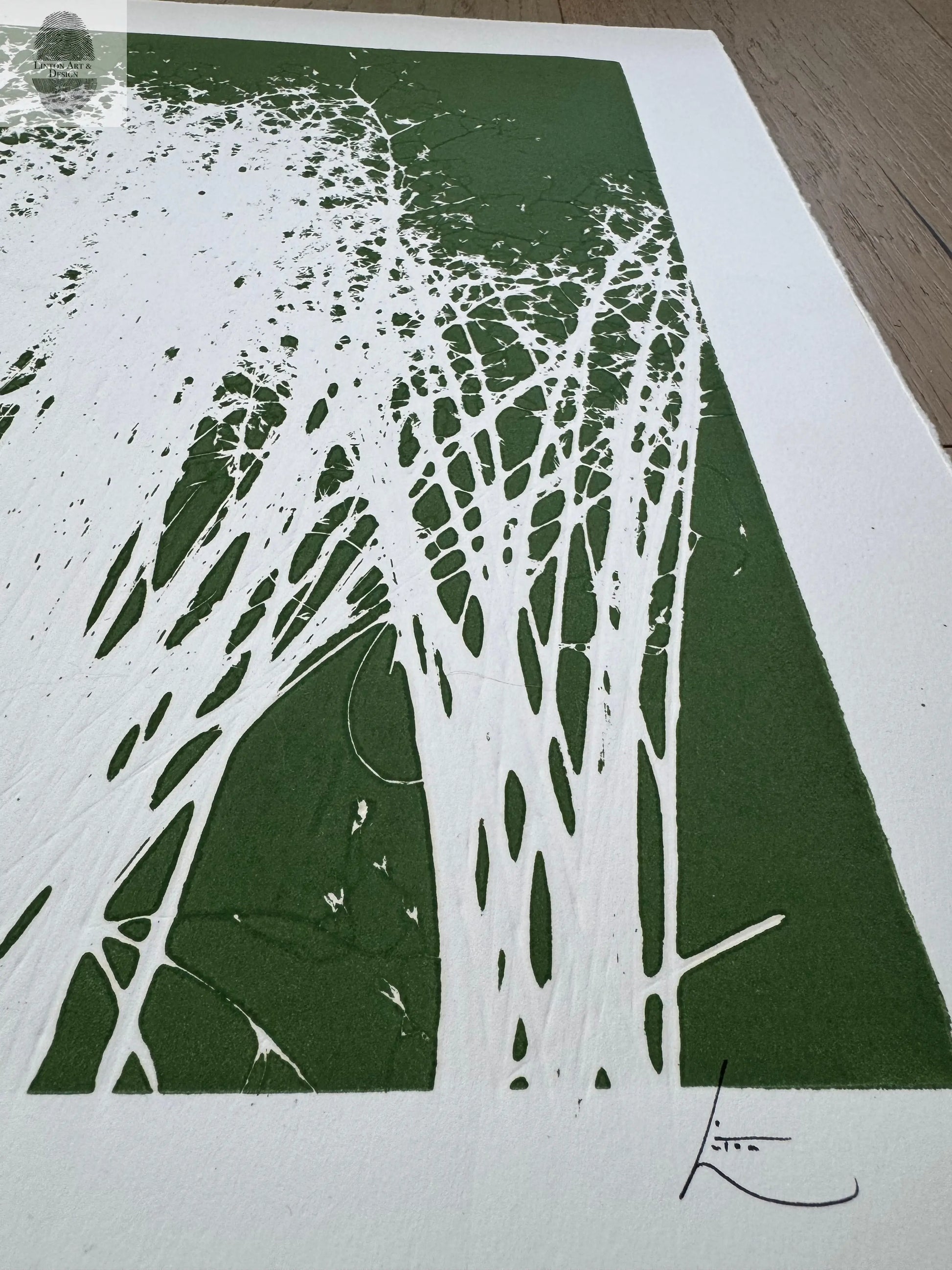 Indian Rice Grass, Original Monoprint, 20x26.5, Native Plants of Utah, Native Grass, O lintonart