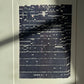 Navy Blue Abstract Monotype Print, Letter Type Print, Matted, 16x19 inches lintonart