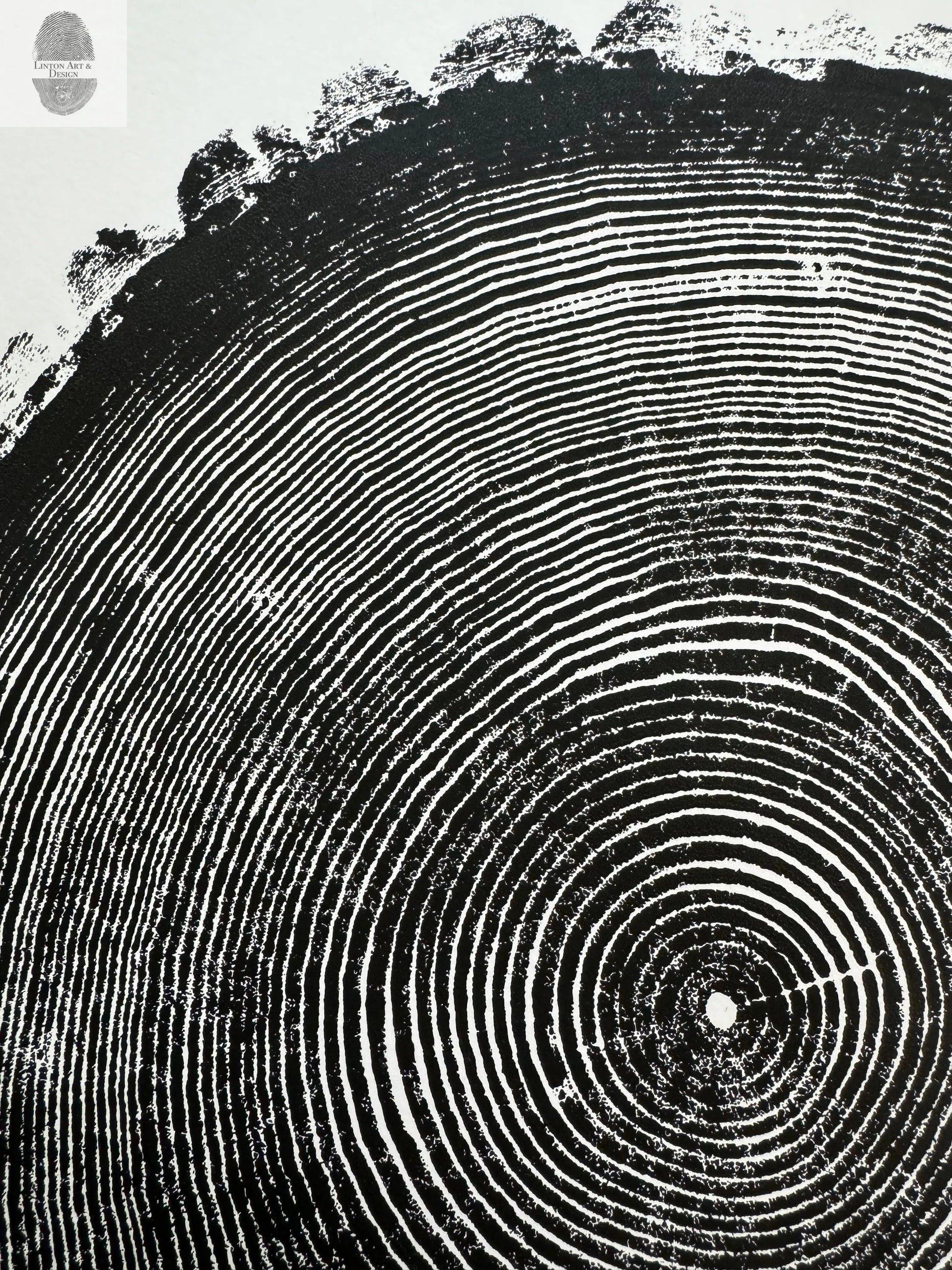New Hampshire Ash, Sanbornton, Ash tree Art, Tree ring print, dendrology, nature inspired, Linton Art, Woodblock Print lintonart