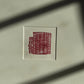 Original Letter Type Print, Abstract Monoprint, Matted, 14.5x14.5 inches lintonart