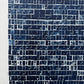 "Pattern Seeking" Abstract Navy Blue Letter Type, Monotype, 18.5X24 Inches lintonart