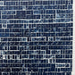 "Pattern Seeking" Abstract Navy Blue Letter Type, Monotype, 18.5X24 Inches lintonart