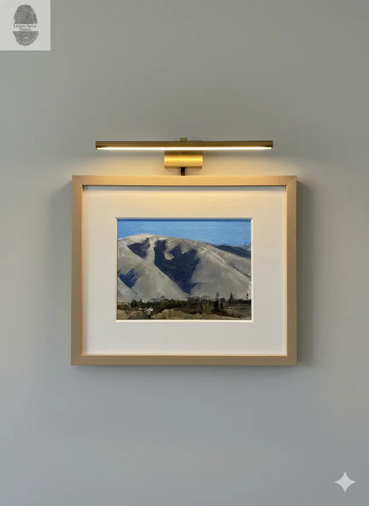 Purple Hills. 5x7 Original Oil Painting lintonart