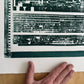 "Read Between The Lines" Abstract Forest Green Letter Type, Monotype, 24.5x34.5 Inches (Copy) lintonart