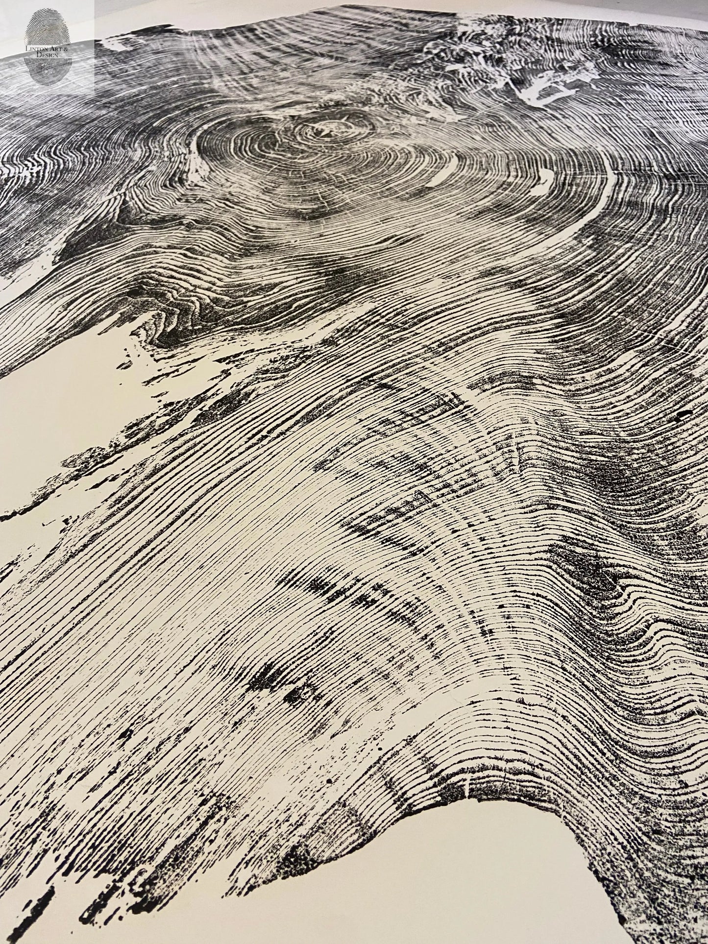 Redwood Tree, Tree Ring Print, California Coast, Wood Slice Wall Art, Huge Wall Art, Natural Wood Slices 52”x72” lintonart