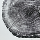 Michigan Oak Tree, Tree Ring Art, 8x10 inches, Woodcut, woodblock print