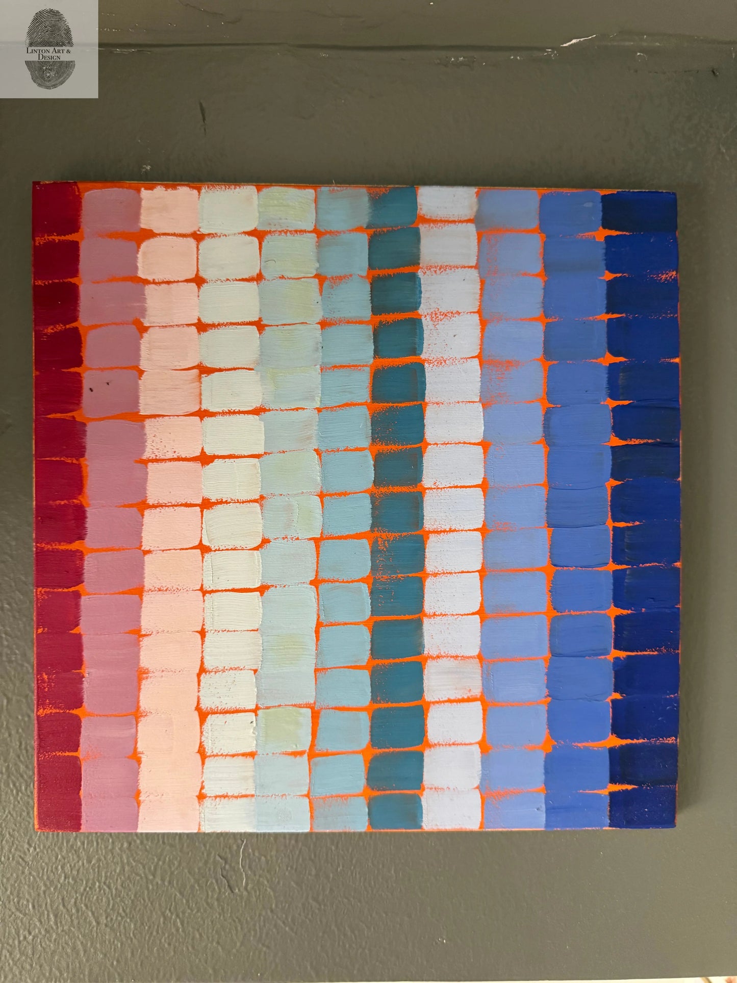 Set of Two Color Studies 12x12 each lintonart
