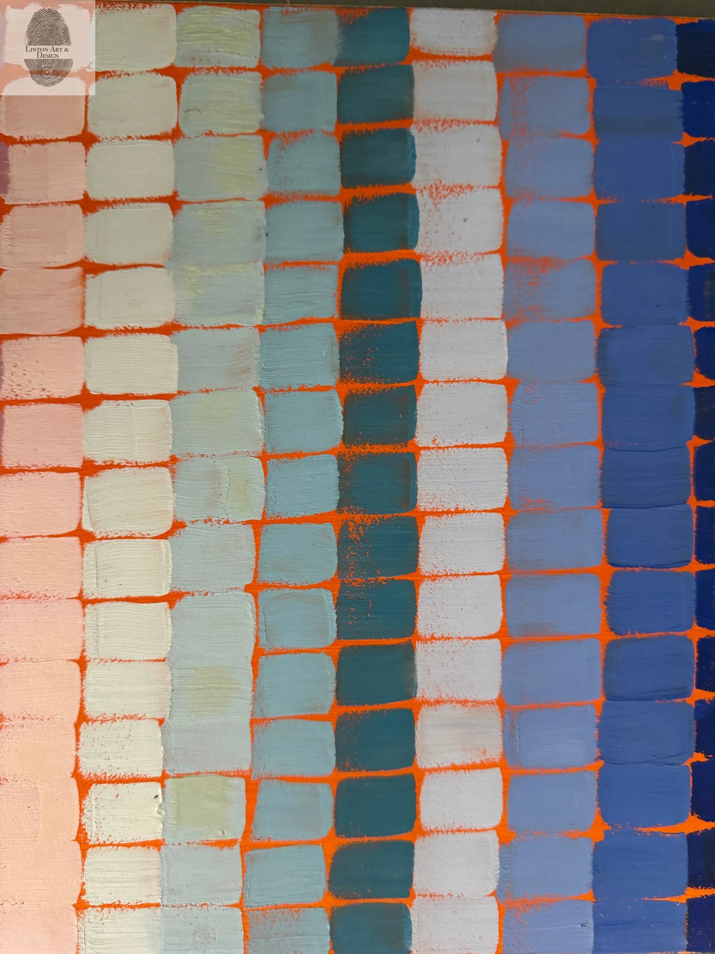 Set of Two Color Studies 12x12 each lintonart