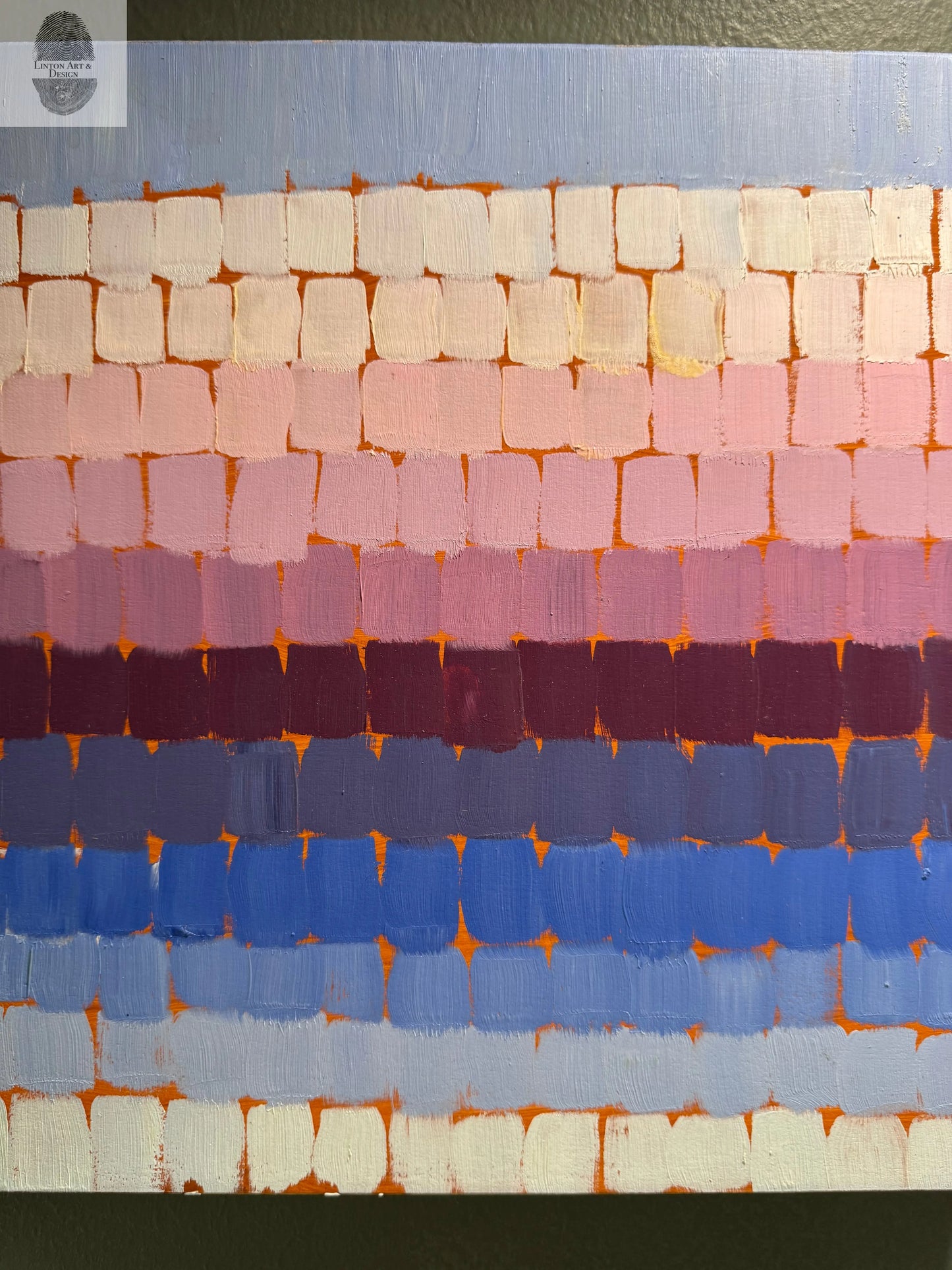 Set of Two Color Studies 12x12 each lintonart