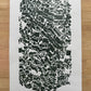 "Stay in Line", Green Letter Type, Monotype, 13.5X22.5 inches lintonart