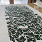 "Stay in Line", Green Letter Type, Monotype, 13.5X22.5 inches lintonart