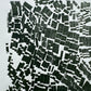 "Stay in Line", Green Letter Type, Monotype, 13.5X22.5 inches lintonart