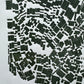 "Stay in Line", Green Letter Type, Monotype, 13.5X22.5 inches lintonart