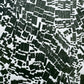 "Stay in Line", Green Letter Type, Monotype, 13.5X22.5 inches lintonart
