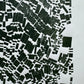 "Stay in Line", Green Letter Type, Monotype, 13.5X22.5 inches lintonart