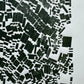 "Stay in Line", Green Letter Type, Monotype, 13.5X22.5 inches lintonart