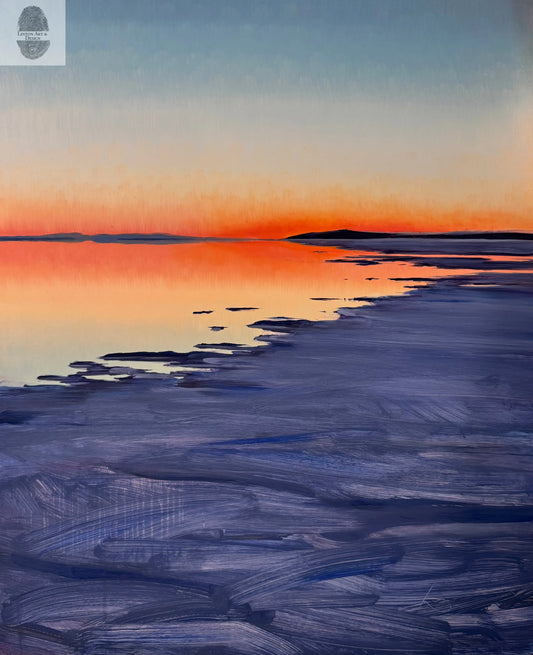 Sunset over Rozel Bay lintonart