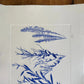 Triplicate Study of Native Flora, Original 18x24 inch Monoprint lintonart