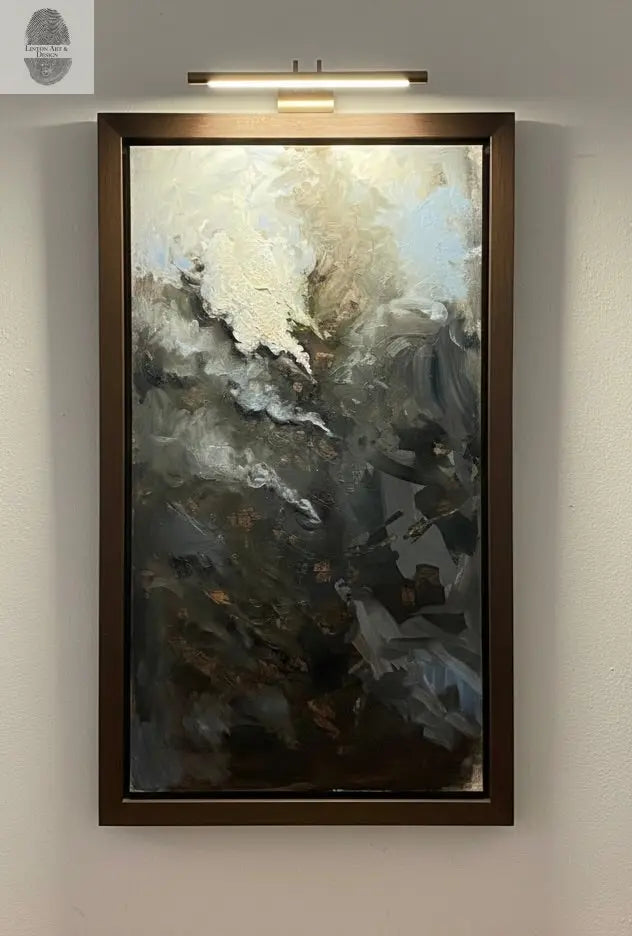 World on Fire, Original oil painting 24x49 inches lintonart