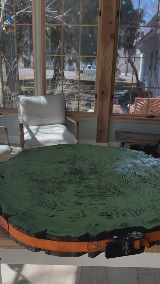 San Francisco, Real Redwood Art, 36x48 Inches. Original Signed artwork made from Real Redwood