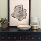 Alaska Cedar, Alaska Art, Denali, Lumber, Shabby Tree, Wood Burning Art, Wood Slice Wall Art lintonart