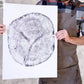 Alaska Cedar, Alaska Art, Denali, Shabby Tree, Tree Ring Print, Forager lintonart