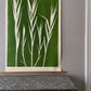 Bamboo Hand Pressed Botanical Monoprint on Green - giclee print lintonart