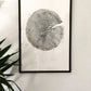 Crater Lake art, Oregon Print, Tree ring print, Woodcut print, Wood Wall art, Sacred Geometry, Forestry, National Parks, Signed Original lintonart