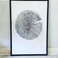Crater Lake art, Oregon Print, Tree ring print, Woodcut print, Wood Wall art, Sacred Geometry, Forestry, National Parks, Signed Original lintonart