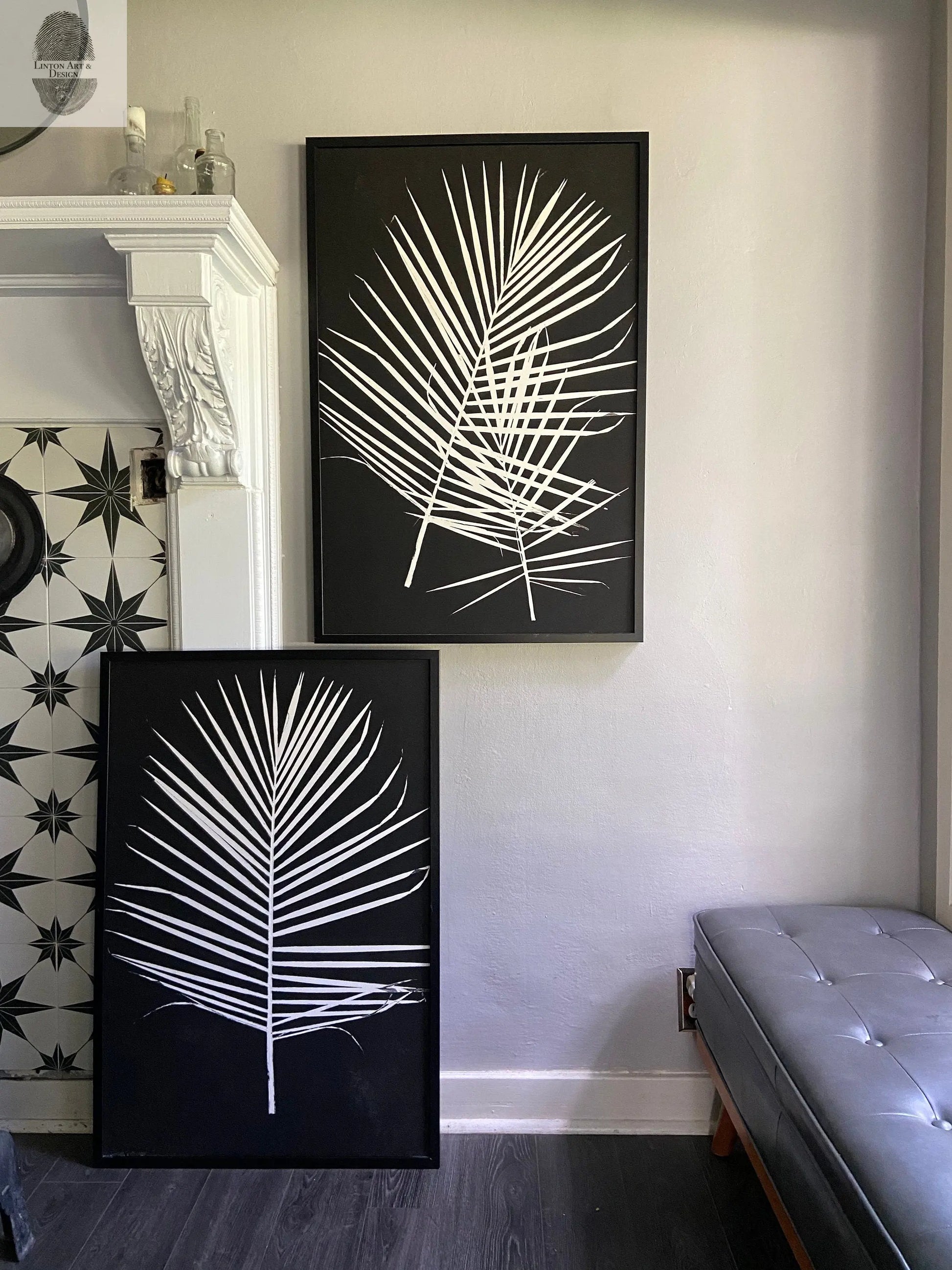 Custom Palm Leaves 20x26 lintonart