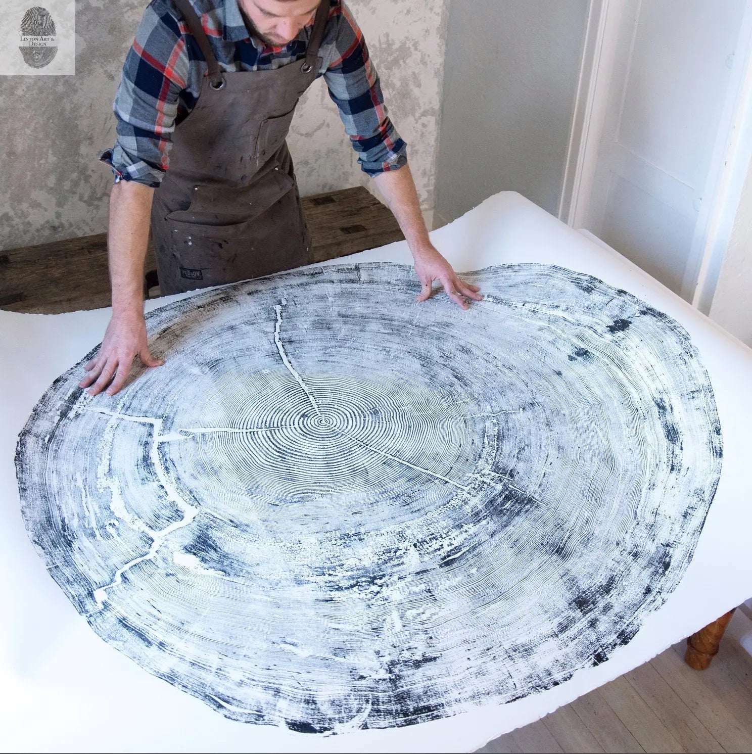 Oregon Coast Sitka Spruce - 52x60 print lintonart