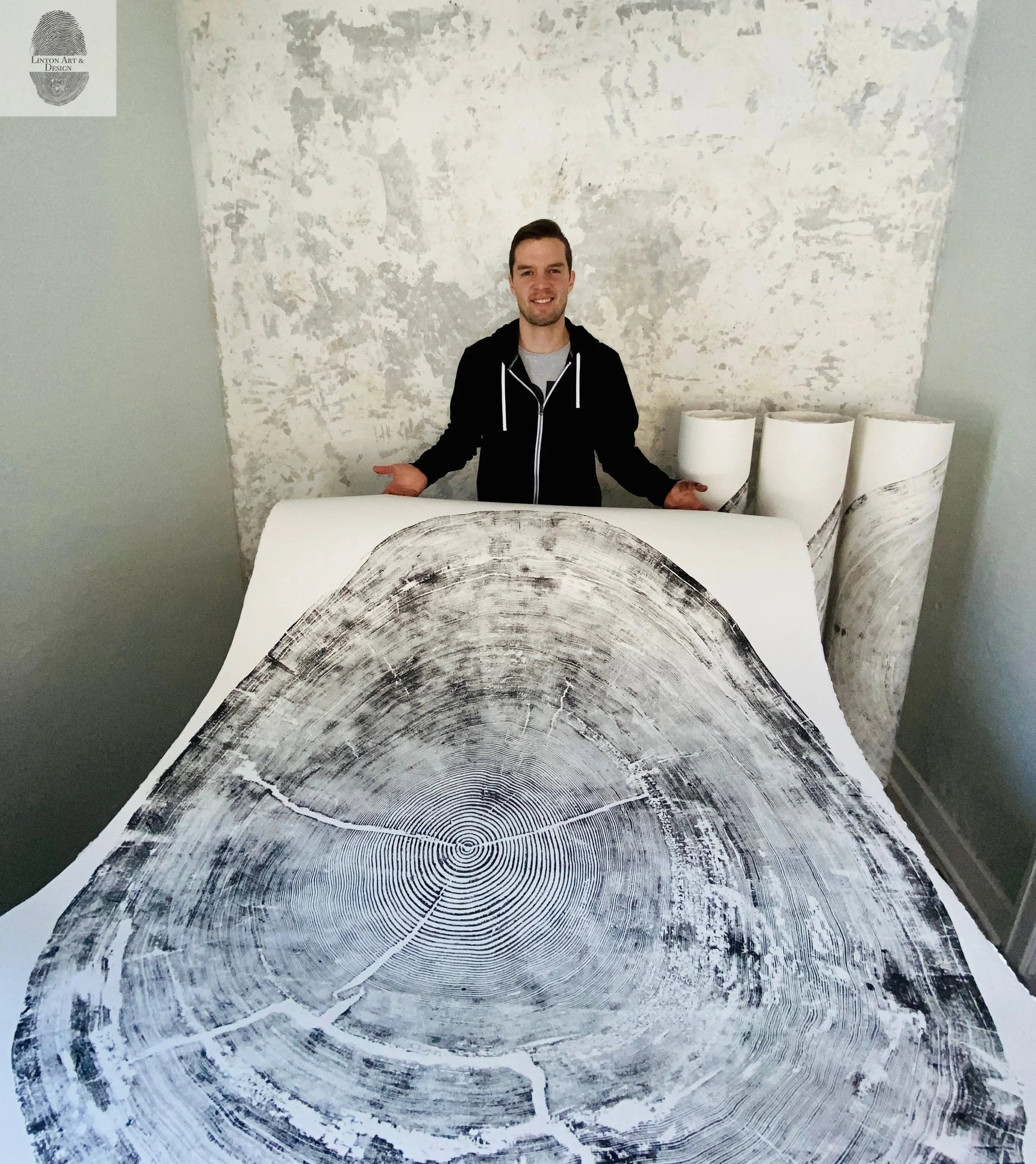 Oregon Coast Sitka Spruce - 52x60 print lintonart