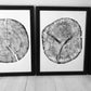 Set of 3, Utah Art, Alaska Art, Ohio State Art, Mulberry Tree, Cedar Tree, Wood Slice Wall Art lintonart