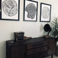 Set of 3, Utah Art, Alaska Art, Ohio State Art, Mulberry Tree, Cedar Tree, Wood Slice Wall Art lintonart