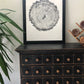 Denver Art, Rocky Mountains, Pine Tree Art, Tree ring Print, Woodcut Print lintonart