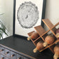 Denver Art, Rocky Mountains, Pine Tree Art, Tree ring Print, Woodcut Print lintonart