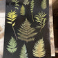 Ferns and Leaves Collage I Monoprint - 24x36 Giclee Print lintonart