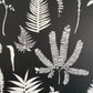 Ferns and Leaves Hand Pressed Botanical Monoprint on Black Set of 3 - 24x36 each giclee print lintonart