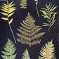 Ferns and Leaves Hand Pressed Botanical Monoprint on Black Set of 3 - 24x36 each giclee print lintonart