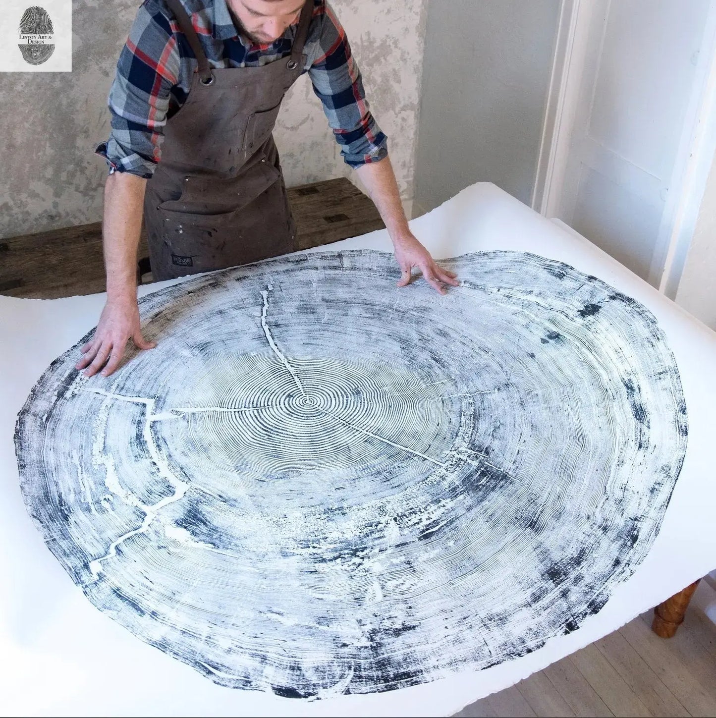 Oregon Coast Sitka Spruce - 52x60 print lintonart