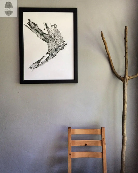 Glacier National Park, Tree ring print, National Parks, Montana art print, Real tree ring art, Forest art, Art from nature, Natural patterns lintonart