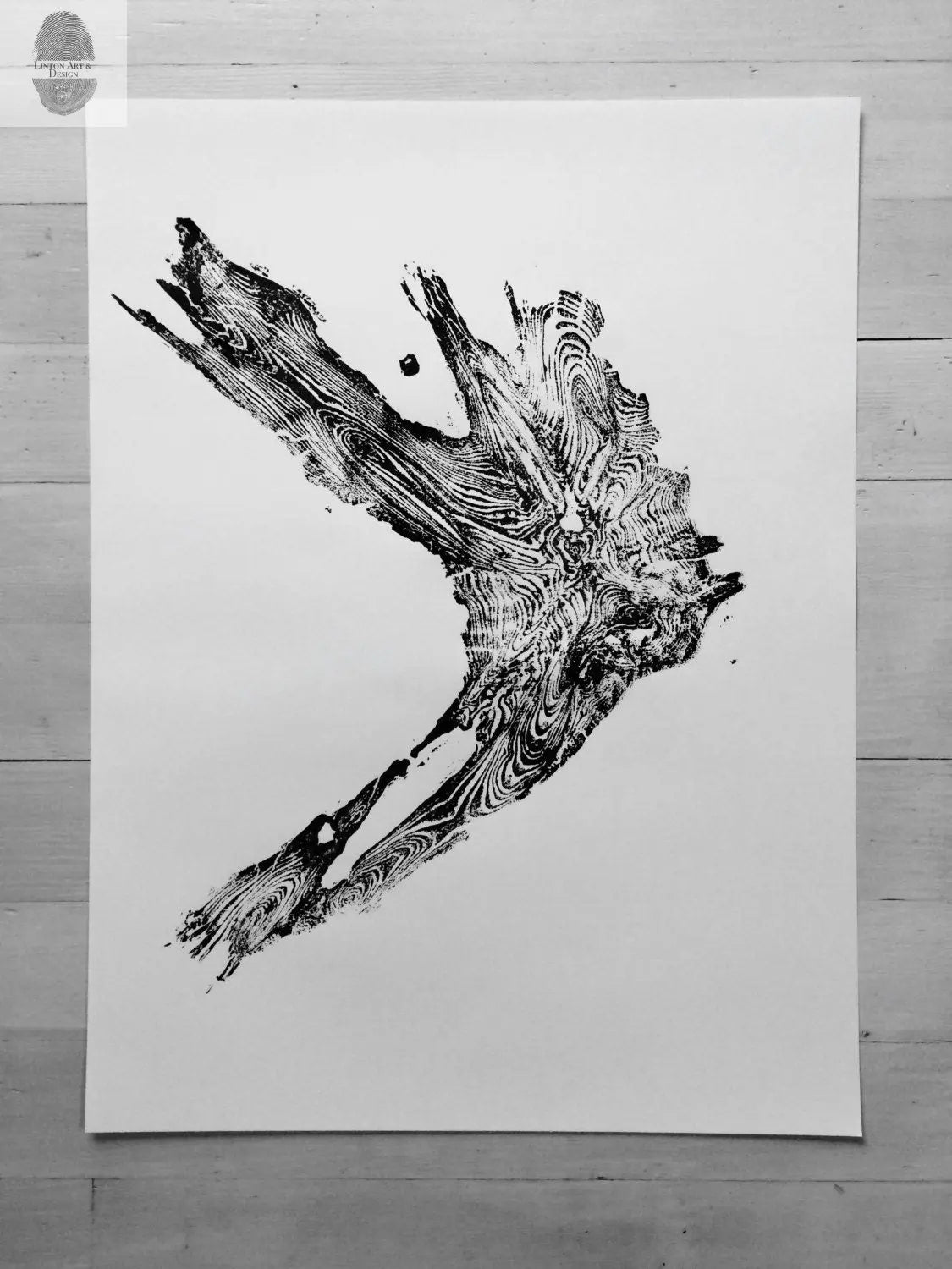 Glacier National Park, Tree ring print, National Parks, Montana art print, Real tree ring art, Forest art, Art from nature, Natural patterns lintonart
