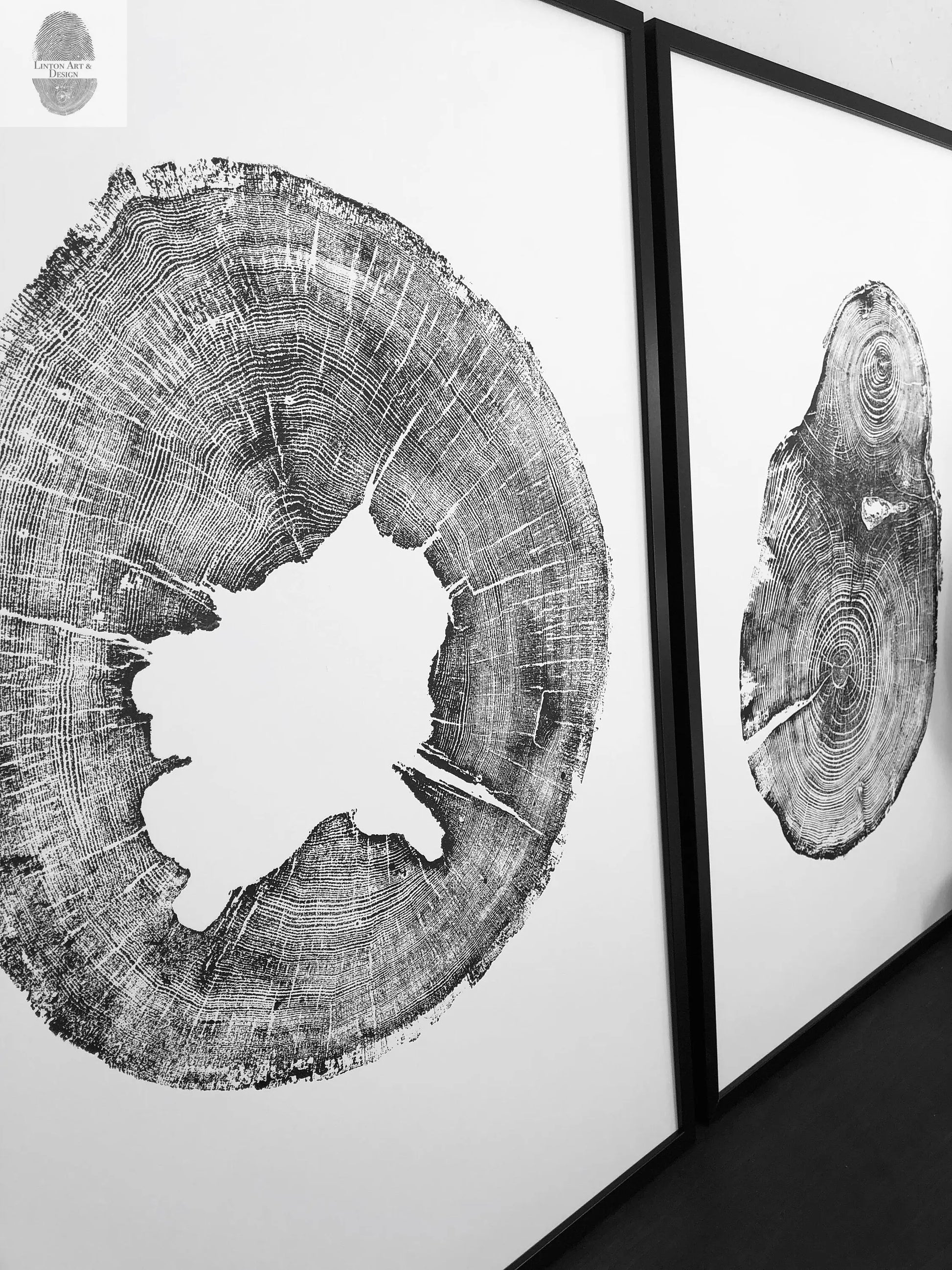 Iowa State, oak Tree, Lumber, Wood Wall Art, Woodcut print, Signed original lintonart
