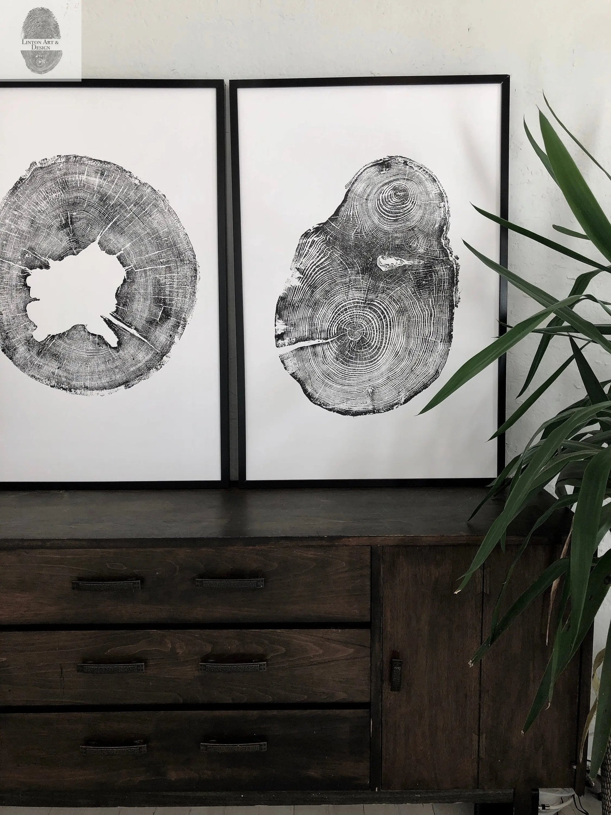 Lumber, Wood Wall Art, Woodcut print, Biology Gifts, Forestry, Tree blocks, Iowa Print, Seattle Print, Signed original 24x36 lintonart