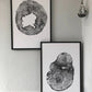 Lumber, Wood Wall Art, Woodcut print, Biology Gifts, Forestry, Tree blocks, Iowa Print, Seattle Print, Signed original 24x36 lintonart