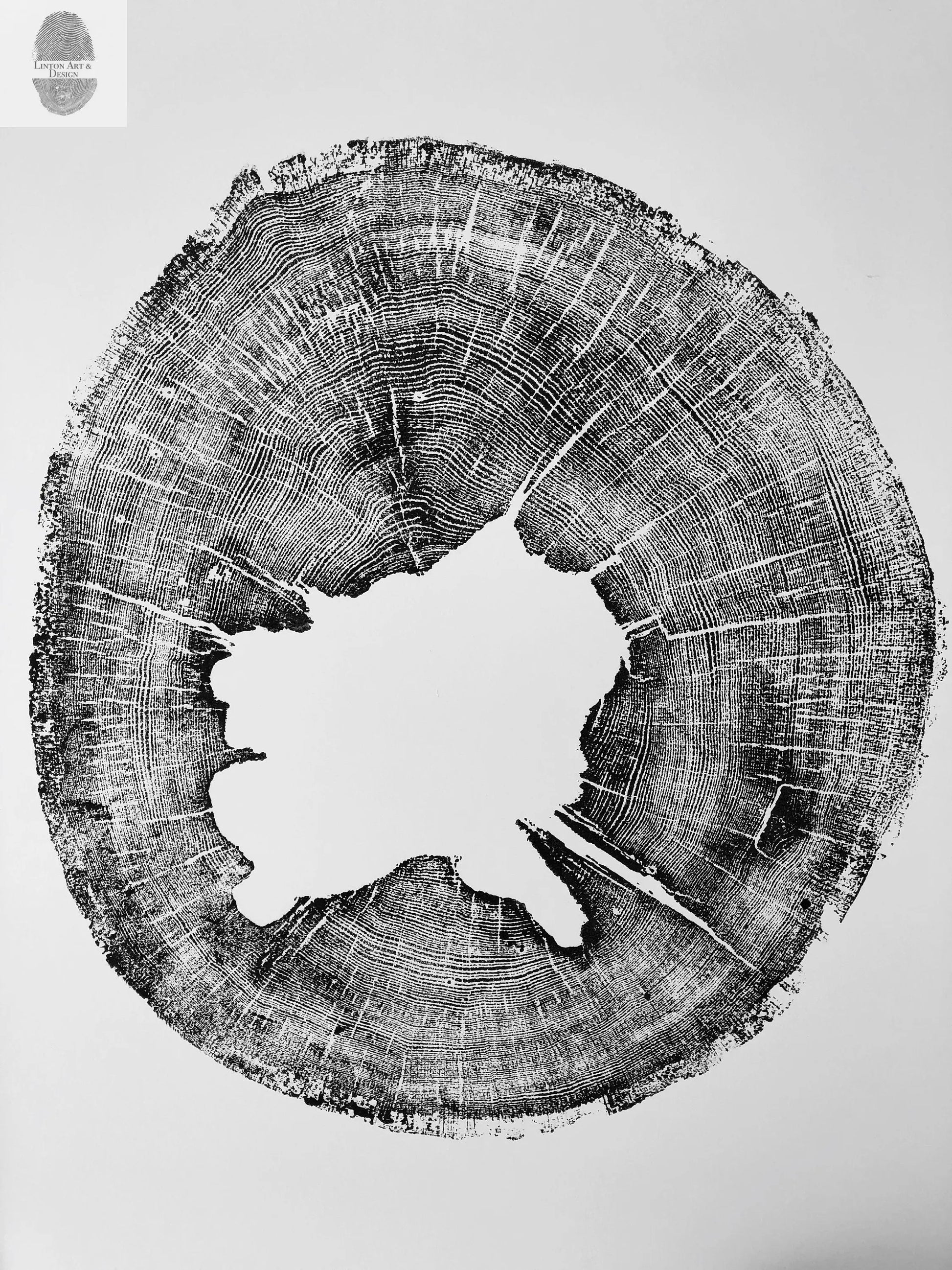 Lumber, Wood Wall Art, Woodcut print, Biology Gifts, Forestry, Tree blocks, Iowa Print, Seattle Print, Signed original 24x36 lintonart