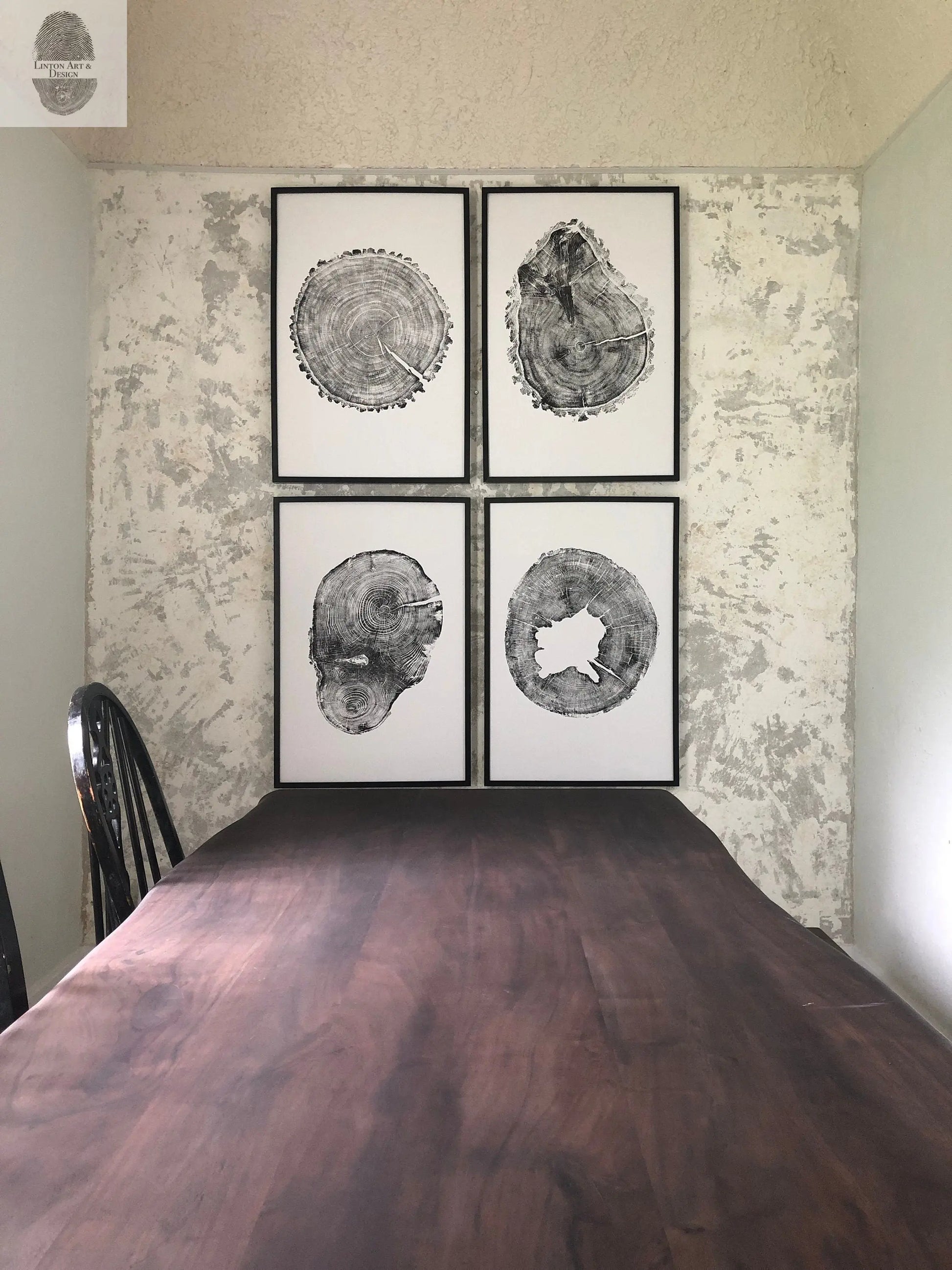 Oak, Pine, & Hemlock Set of 4 - 24x36 each print lintonart